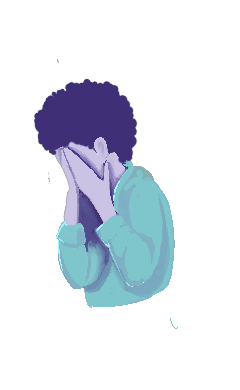 Illustration of a person in a state of sadness, highlighting the silent struggle of depression by Godaelli Psychiatric and Mental Health Center for depression awareness.